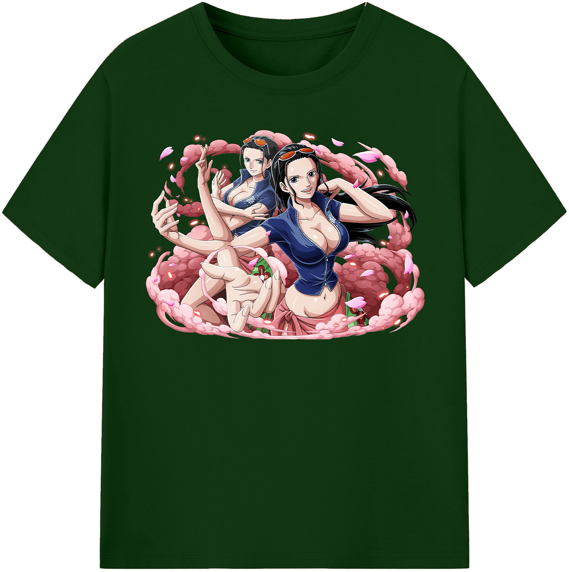 ワンピース ニコ・ロビン ONE PIECE Nico Robin 綿100％半袖Tシャツ（フロントプリント）